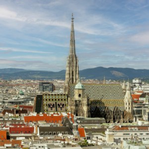 Aufnahme vom Stephansdom in Wien